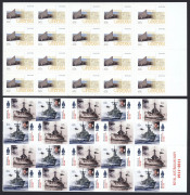 COMMONWEALTH OF AUSTRALIA: Decimal Issues: BOOKLETS (PEEL & STICK): 1990s-2000s opened-out for display in ringbinder, many issues in booklets of 10 and of 20, light duplication, FV: $600+. Easy "postage" application.