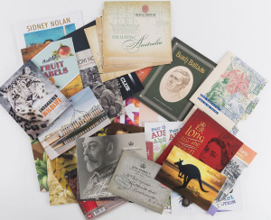 COMMONWEALTH OF AUSTRALIA: Decimal Issues: STAMP PACKS: Mostly large format 'prestige' type stamp packs including 2014 KGV Centenary (pack of five sheetlets), Endangered Wildlife, Fruit Labels; also 'Fair Dinkum Aussie Alphabet' booklet collections (in 2 packs, $100), total face value $400+ (25 items)