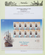 COMMONWEALTH OF AUSTRALIA: Decimal Issues: Mostly 1980-2000s fragmentary array on Seven Seas hingeless album pages, with M/Ss, sheetlets, International Stamps, se-tenant blocks and some booklets; higgledy-piggledy presentation with many pages out of seque - 3