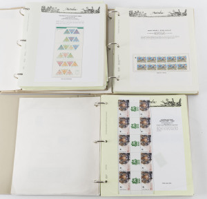 COMMONWEALTH OF AUSTRALIA: Decimal Issues: 1970s-2000s fragmentary array in Seven Seas hingeless albums, with M/Ss to $5, sheetlets, International Stamps to $10, se-tenant blocks and a few booklets, challenging presentation with many pages out of sequence; FV: $525+.(100s)