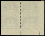 COMMONWEALTH OF AUSTRALIA: Other Pre-Decimals: 1937-49 (SG.178a) &pound;1 Thin Paper Robes Authority imprint block of 4 BW:217z with "Extra vertical perfs" (not aligned) in the imprint selvedge, fresh MUH, Cat.$850 plus premium for the perforation variety. - 2