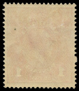 COMMONWEALTH OF AUSTRALIA: KGV Heads - Single Watermark: 1d Bright Red Smooth Paper G11 Die II, excellent centring with full perfs & rich colour, fresh mint. Rare combination of a scarce shade and sought-after variety BW:71B(1)i - $1250. Brandon Certific - 2