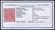 COMMONWEALTH OF AUSTRALIA: KGV Heads - Single Watermark: 1d Bright Red Smooth Paper G11 Die II, excellent centring with full perfs & rich colour, fresh mint. Rare combination of a scarce shade and sought-after variety BW:71B(1)i - $1250. Brandon Certific - 4