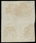 GREAT BRITAIN: 1840 (SG.2) 1d black block of 4 [QG-QH, RG-RH], right-hand units complete margins, left-hand units just shaved/cut-into at left, no thins creases or other faults, indistinct Maltese Cross cancels in red. Extremely rare multiple, Cat. &pound;2500 - 2