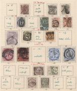 GREAT BRITAIN: 1840-1977 Collection with imperf 1840 1d black [CJ] complete margins, Surface Printed including 1867-80 9d Pl 4 & 1880-83 1/- orange-brown Pl 14, 1883-84 10/- (2), KEVII to 2/6d, KGV Seahorses to 10/- (stained), KGVI to &pound;1 used and 5/- min - 2