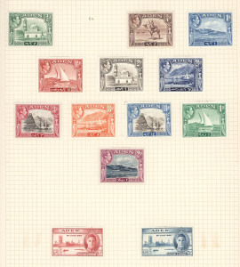 REST OF THE WORLD - General & Miscellaneous Lots: Aden to British Guiana British Commonwealth Collection with many KGVI to QEII mint short sets usually missing top 2 or 3 values but often including elusive listed shades, better items include Ascension 1935 Jubilee, 1938-53 KGVI to 2/6d (2) & 5/- (2), BAT 1963 to 5/-, Barbados 1935 Jubilee, 1938-47 to 5/-, Bermuda KGVI Keyplates to 2/- (2), 2/6d (3) & 5/- (2), plus other handy selections from Antigua, Bahamas, Basutoland & Bechuanaland. Genera