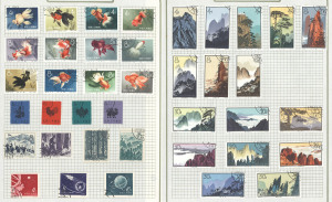 CHINA - Peoples' Republic of China: 1950s-80s disorganised array on album pages with better items including mint 1950 Foundation $2,000 & $3,000 (Cat. &pound;240, plus range of reprints mint & CTO), 1st Anniv (Cat. &pound;225, + reprints CTO), 1960 Railway Station, 