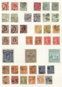 AUSTRALIAN COLONIES & STATES - General & Miscellaneous Lots: Collection on album pages with Tasmania imperf 4d Courier (2, one internal fault, other cut-to-shape), imperf Chalons 1d, 2d, & 4d (4, one possibly unused) & 6d, perforated Chalons to 1/-, Tabl - 3