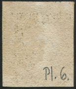 GREAT BRITAIN: 1840 (SG.2) 1d black Plate 6 [AH], complete closely-cut balanced margins, neatly struck Maltese Cross cancel in vermilion-red, Cat. £425. - 2