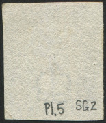 GREAT BRITAIN: 1840 (SG.2) 1d black Plate 5 [CI] complete close to good margins, lightly struck Maltese Cross cancel in red, Cat £425. - 2