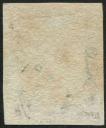 GREAT BRITAIN: 1840 (SG.3) 1d grey-black Plate 1a [PL], four very good balanced margins, lightly struck Maltese Cross cancel in red, Cat. £500. A very nice example of this scarcer shade. - 2