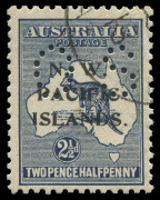 NEW GUINEA - 'N.W./PACIFIC/ISLANDS' Overprints: 1919-23 (SG.O7) 3rd Wmk 2½d indigo Roo perf 'OS', very well centred with good perfs, tidy corner cancel, Cat £425. Fine example of an elusive stamp.