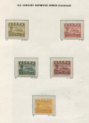 NAURU: 1916-37 mostly mint collection with 1916-22 Overprints on GB &frac12;d to 1/- SG.1-12 plus Seahorses 2/6d brown & 5/- bright carmine (MVLH) SG.21-22 and fine used 10/- pale blue SG.23; 1924-48 Freighters Smooth Paper &frac12;d to 1/- plus Rough Paper 2/6d, 5/- - 3