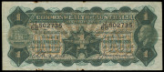 Banknotes - Australia: Pre-Decimal Banknotes: 1927 £1 Riddle-Heathershaw x2, 'J/64 871005' & 'J/68 502735', flattened folds, both with some foxing on edges and and associated nicks, particularly the 'J/68' note, G/VG. - 2