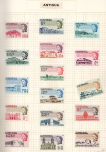REST OF THE WORLD - General & Miscellaneous Lots: British Commonwealth 'A' to 'G' mostly mint Collection in two albums mostly KGVI/earlyQEII era short sets, better items including Aden 1937 Dhows to 8a, Antigua 1966-70 P11½x11 set, Bahamas 1964 Constitution, 1965 Pictorials & 1966 Surcharges sets, British Solomons 1964-67 both Surcharges sets, British Somaliland KGVI 1951 Surcharges set VFU; other useful selections from Ascension, Bermuda, Br Guiana, Ceylon, Cook Is, Cyprus, Dominica, Fiji, G