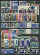 ITALY: 1948-2000s mint and used collection with plenty of better items including 1949 Venice set mint, 50l UPU block of 4 (lower units MUH, Cat €400+), 100l Romana used, Marshall Plan MUH, 1950 Radio Conference MVLH and used, 1952 60l Aeronautic block o - 3