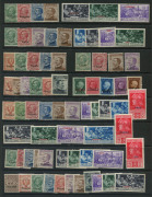 ITALIAN COLONIES: Array on hagners with selections from Trieste (ovpts on Italy), Cyrenaica, Eritrea, Libya, Somalia, Tripolitania and Italian POs Abroad, plenty of better items including Rhodes 1929 5c to 5l Pictorials in blocks of 4 MUH (Cat &euro;800+) an - 2