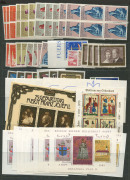 REST OF THE WORLD - General & Miscellaneous Lots: Monaco, Liechtenstein & San Marino 1880s-2000s array on hagners, useful pickings throughout including San Marino 1877 10c ultramarine mint, modern material including some M/Ss and sheetlets MUH; condition - 2