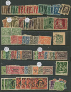 GERMAN STATES: Collection with Bavaria imperf Numerals 1849 3k blue (7, one on piece), 1850-58 1k (2), 6k (3), 1862-63 Colour Change 3k (2) & 6k (2), Arms imperfs to 7k, perforated to 2m plus 3m mint & used, 1911-13 Leopold to 2m (2) plus 3m 'BASF' perf - 3