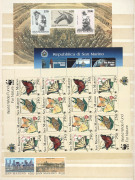 ITALY: San Marino 1877-2000s Collection in stockbook with 1877-94 Arms unused or used to 45c, 1894 Palace set mint, 1926 Surcharges set, 1934 Post Office Overprints Mi 202-05, 1944 50th Anniv M/S MUH, 1948 Labour Day set MUH, 1961 1000l Helicopter MUH, 1 - 3