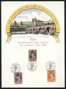 CZECHOSLOVAKIA: 1940s-90s array on hagners with black prints, M/Ss, presentation cards, sheetlets,1959 Birds & 1960 Flowers in used blocks of 10, other MUH sheetlets of 10; some blemishes on 1940s issues, otherwise mostly fine or very fine. (100s)