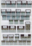 BELGIUM: 1849-63 Collection with imperfs 1849 Epaulettes 10c & 20c (17), 1849 Medallions 1c (3, one unused), 10c (65, including strip of 3 and four pairs), 20c (62), 40c (28, including a pair), 1863 perforated Medallions 1c (8, one misperforated, two pos - 2