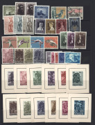 LIECHTENSTEIN: 1912-70s Collection on hagners with sets, part-sets and singles including 1912 10h used, 1917 set mint, 1936 Vaduz M/S MUH, 1957-60 Tree sets complete mint, 1963 5fr Franz Josef sheetlet & 1965 Arms sheetlet MUH, plus other MUH 1960s-70s 