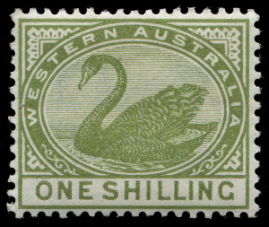 WESTERN AUSTRALIA: 1885-93 (SG.94-102) &frac12;d to 1/- set including &frac12;d, 2&frac12;d & 1/- shades, fine mint, Cat. &pound;270+.