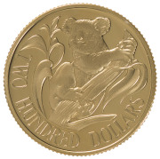 Coins - Australia: Decimal Proofs: TWO HUNDRED DOLLARS: 1980 Koala proof in gold, in original presentation box, Unc.