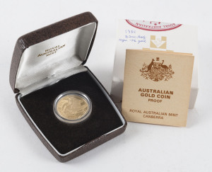 Coins - Australia: Decimal Proofs: TWO HUNDRED DOLLARS: 1985 Koala proof in gold, in original presentation box, Unc.