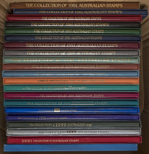 COMMONWEALTH OF AUSTRALIA: Decimal Issues: POST OFFICE YEARBOOKS: 1981-1991 & 1993-2002 yearbooks. (21 edtions). F/V:$780+.