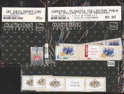 COMMONWEALTH OF AUSTRALIA: Decimal Issues: RETAIL PACKS: 1980s-2000s assortment, includes "Greetings" and "Nature & Nations" sheetlet packs, and a small percentage of postally valid Cocos and Christmas Island, FV: $400+. (qty)
