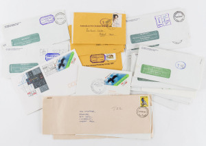 COMMONWEALTH OF AUSTRALIA: General & Miscellaneous: Mostly 1980s-90s decimal accumulation with CTO sets, aerogrammes, collectors cards, lettercards, maximum cards, FDCs, PSEs unused & used, souvenir covers, taxed covers, boxlink covers, commercial covers with Tasmanian datestamps, etc. Big variety.