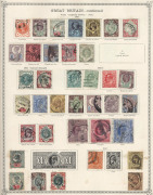 REST OF THE WORLD - General & Miscellaneous Lots: Fragmentary world collection in Gibbons "Ideal" album noting useful Australian Colonies, GB including QV to 10/- (trimmed) and KEVII to 10/-, also Falklands QV 6d (2), 9d & 1/- unused, plus Bechuanaland, - 2