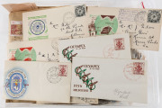 COMMONWEALTH OF AUSTRALIA: General & Miscellaneous: Mostly Australian Accumulation with shoebox of 1930s-50s FDCs mostly hand-addressed WCS types, ANARE FDCs for Heard Island (2) & Mawson, KGVI & QEII heavily duplicated array in packets on or off paper, f - 2