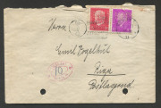 GERMANY - Postal History: 1931 covers predominantly with 25pf Hindenburg solo (10) or Hindenburg/Ebert 25pf combination frankings (9) to the international destinations of Latvia, Norway or Sweden plus 15pf inland rate covers to Chemnitz (4), all stamps w - 3