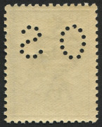 COMMONWEALTH OF AUSTRALIA: Kangaroos - First Watermark: 1/- Pale Green perforated Small OS, mild even-toned gum, well centred, MUH BW:30Aba - $3250 (extrapolated for MUH) - 2