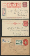 COMMONWEALTH OF AUSTRALIA: First Day & Commemorative Covers: 1934 (Nov.8) 6th Australian Philatelic Exhibition (Melbourne) group all with fine strikes of the "17NOV1934" hexagonal datestamp, comprising registered "No 39" 2d Stationery Envelope uprated wit