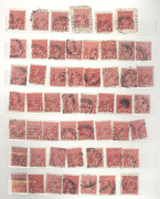 COMMONWEALTH OF AUSTRALIA: General & Miscellaneous: Accumulation in stockbook with Roos to 1/- with 1d (150+) including a few pairs & a block of 4, approximately 25% perforated 'OS', KGV Heads to 5d with 1d reds (150+), 1½d reds (230+) & 2d reds (350+), q - 2