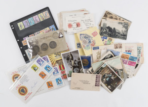REST OF THE WORLD - General & Miscellaneous Lots: Eclectic array of British Empire and Foreign stamps including Batum 1919 imperf 2r block of 12 & 5r block of 8, Gibraltar 1982 Aircraft MUH & foreign locals ; also covers with Pakistan c.1948-49 covers (2