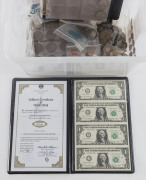 Coins & Banknotes: General & Miscellaneous Lots: An acccumulation of mostly circulated silver, copper and other coins, all appear to be 20th century with lots of South Africa with 1970 uncirculated coin sets to 1r x3, circulated 1892 silver 2&frac12; shilling; o