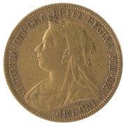 Coins - Australia: Sovereigns: MELBOURNE MINT SOVEREIGNS: Queen Victoria, 1897, F/VF. - 2