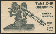 VICTORIA - Postal History: 1912 (April 30) Bennie Teare & Co cover to USA with 3d dull orange-buff SG.420b tied by MELBOURNE machine cancel, on reverse all-over advertising for Twist Grill Grinders, very fine condition. Lovely item. - 2