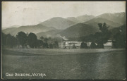 COMMONWEALTH OF AUSTRALIA: Postal Stationery: 1911 Scenic Views of Victoria Setting 1 ("P" of "POST" 5mm from dividing line) 1d carmine-red view "Gold Dredging, Victoria" BW:P21(10), uprated with &frac12;d Bantam in 1912 (Dec.12) for transit from CAPE CLEAR (Vic - 2