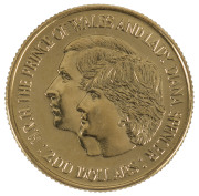 Coins - Australia: Gold: TWO HUNDRED DOLLARS: 1981 Charles & Diana Wedding, in original plastic folder of issue, Unc.