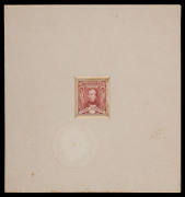 COMMONWEALTH OF AUSTRALIA: Other Pre-Decimals: 1930 Sturt Die Proof very similar to previous item but recessed in a larger mount (130x139mm), a similar label - but with the date omitted - affixed to the reverse, minor toning that does affect the proof, Ca - 2