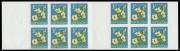 NEW ZEALAND: NEW ZEALAND: Booklet Sheet Plate Proofs: 1967 3c Paurangi, Imperforate proofs in issued colours on gummed watermarked paper: 2 panes of 6 with gutter between & wide uncut margin at sides. Ex De La Rue Archives - only one sheet of 24 panes in