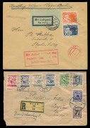 AUSTRIA - Aerophilately & Flight Covers: AUSTRIA - Aerophilately & Flight Covers: 1918-33 flown covers and cards, comprising May 1918 Lvov (Lemberg) to Vienna, May 1918 Vienna to Lemberg (Lvov), March 1926 Vienna to Leysin (Switzerland), March 1927 Vienn - 2