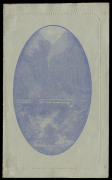 COMMONWEALTH OF AUSTRALIA: Postal Stationery: 1914 Sideface 1d, perf.12&frac12; on grey surfaced card, ACSC: LC18 "BUFFALO GORGE, VIC." in grey-blue, Unused. Cat.$200. - 2