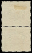 PAPUA: PAPUA: OFFICIALS: 1931-32 (SG.O62, O62a) 6d Lakatoi OS Overprinted vertical pair, the lower unit (MUH) with "POSTACE" variety. The upper unit Mint. (2). - 2